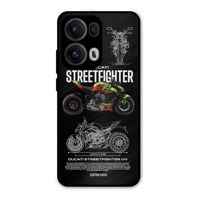 Streetfighter Bike Oppo Reno 13 Pro 5G Mobile Back Cover - Car&Bike PrintShield Case