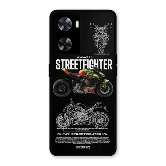 Streetfighter Bike Oppo A57 2022 Mobile Back Cover - Car&Bike PrintShield Case