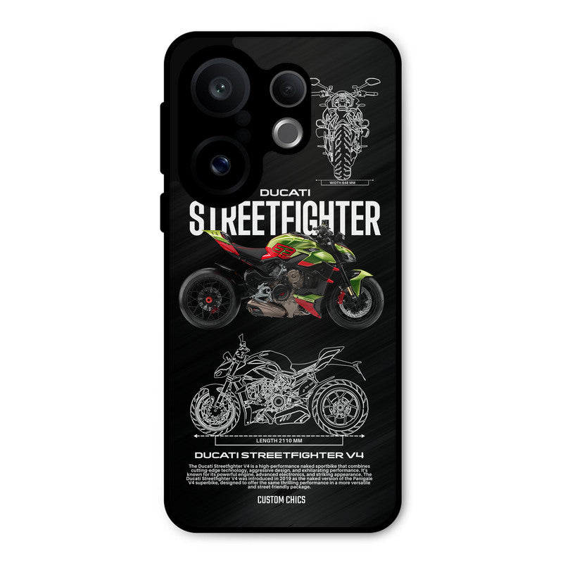 Streetfighter Bike Vivo X200 FE Mobile Back Cover - Car&Bike PrintShield Case