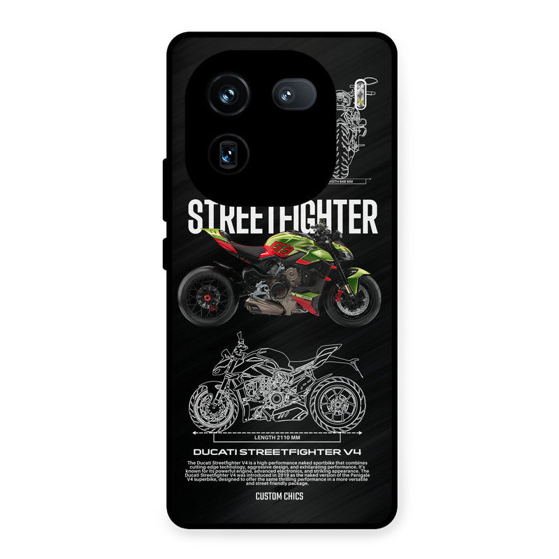 Streetfighter Bike iQOO 12 Mobile Back Cover - Car&Bike PrintShield Case