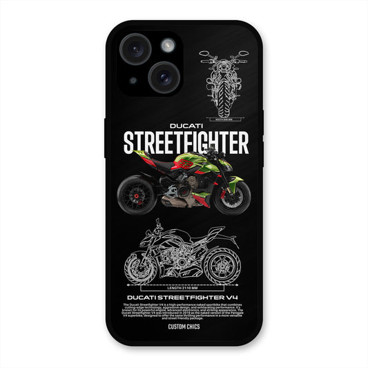 Streetfighter Bike iPhone 15 Mobile Back Cover - Car&Bike PrintShield Case