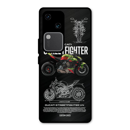 Streetfighter Bike Vivo V30 Mobile Back Cover - Car&Bike PrintShield Case