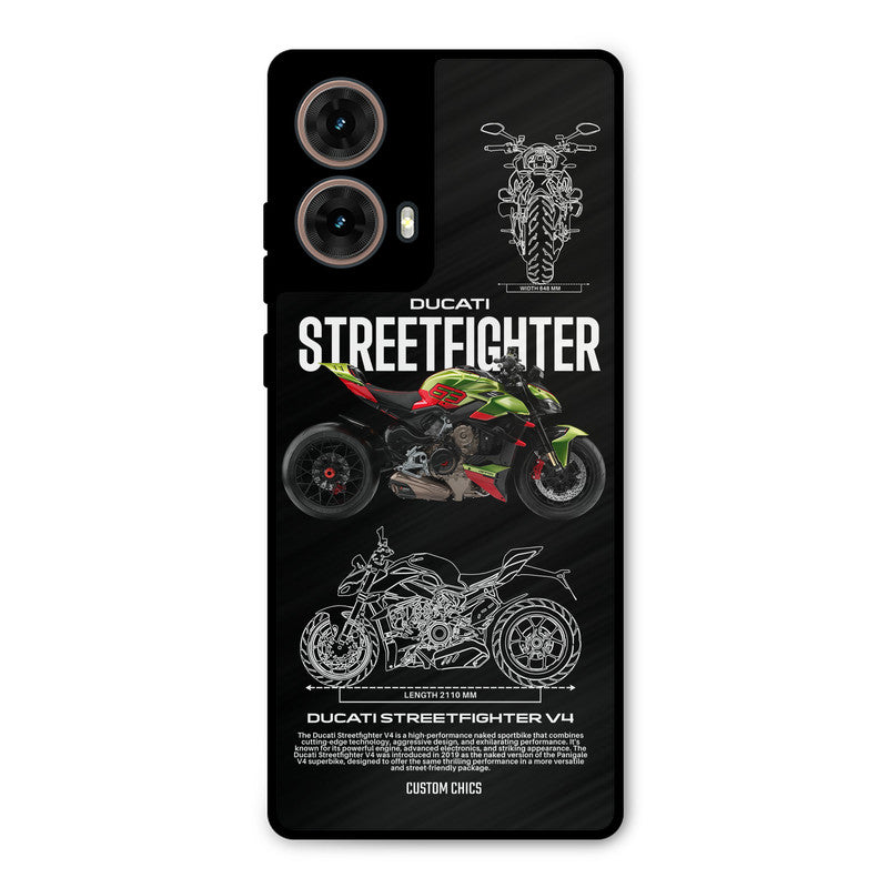 Streetfighter Bike Moto G85 Mobile Back Cover - Car&Bike PrintShield Case