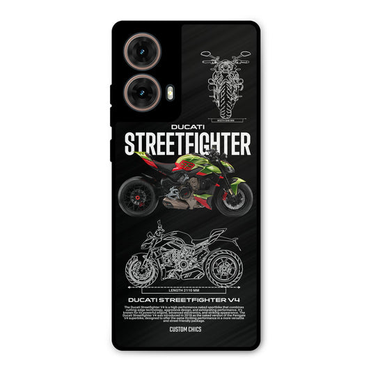 Streetfighter Bike Moto G85 Mobile Back Cover - Car&Bike PrintShield Case