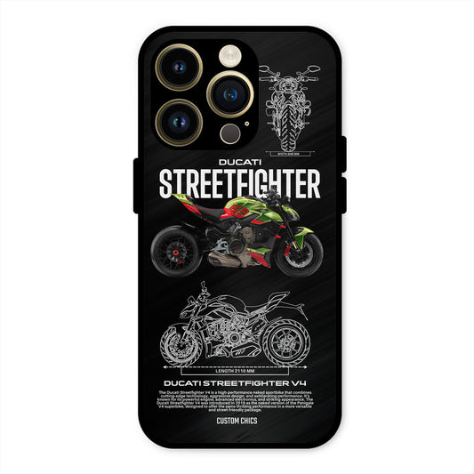 Streetfighter Bike iPhone 14 Pro Mobile Back Cover - Car&Bike PrintShield Case