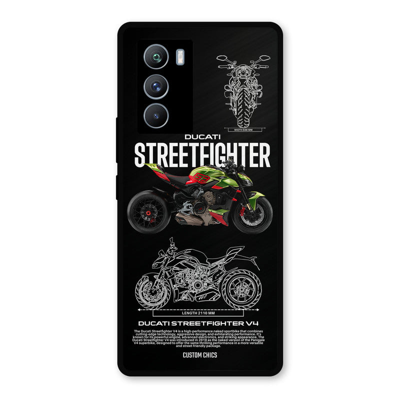 Streetfighter Bike iQOO 9SE Mobile Back Cover - Car&Bike PrintShield Case