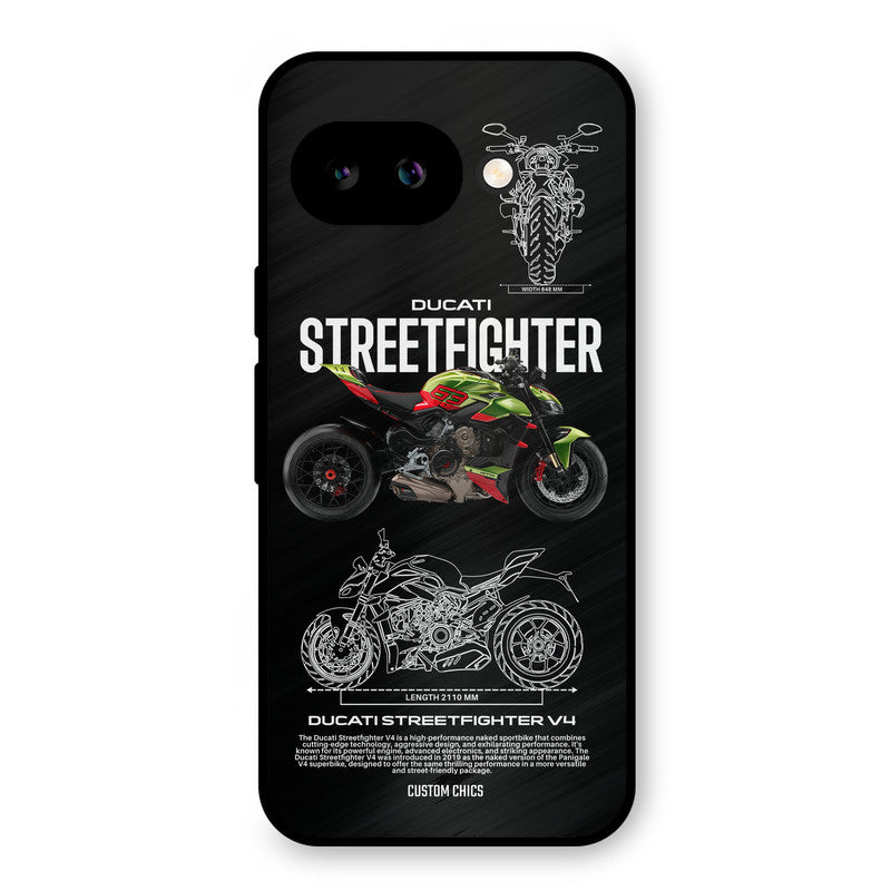 Streetfighter Bike Google Pixel 9A Mobile Back Cover - Car&Bike PrintShield Case