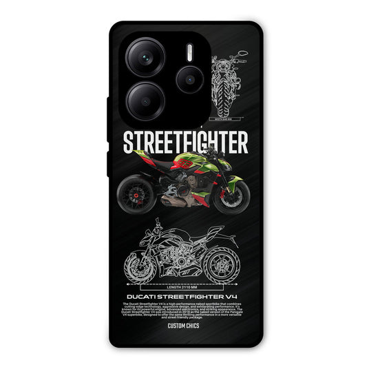 Streetfighter Bike Redmi Note 14 Mobile Back Cover - Car&Bike PrintShield Case