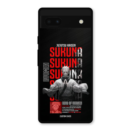 Sukuna Typo Google Pixel 6a Mobile Back Cover - Anime PrintShield Case
