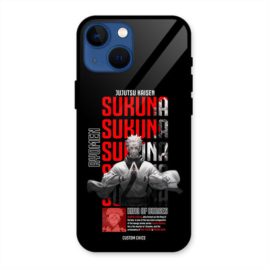 Sukuna Typo iPhone 13 Mini Mobile Back Cover - Anime PrintShield Case
