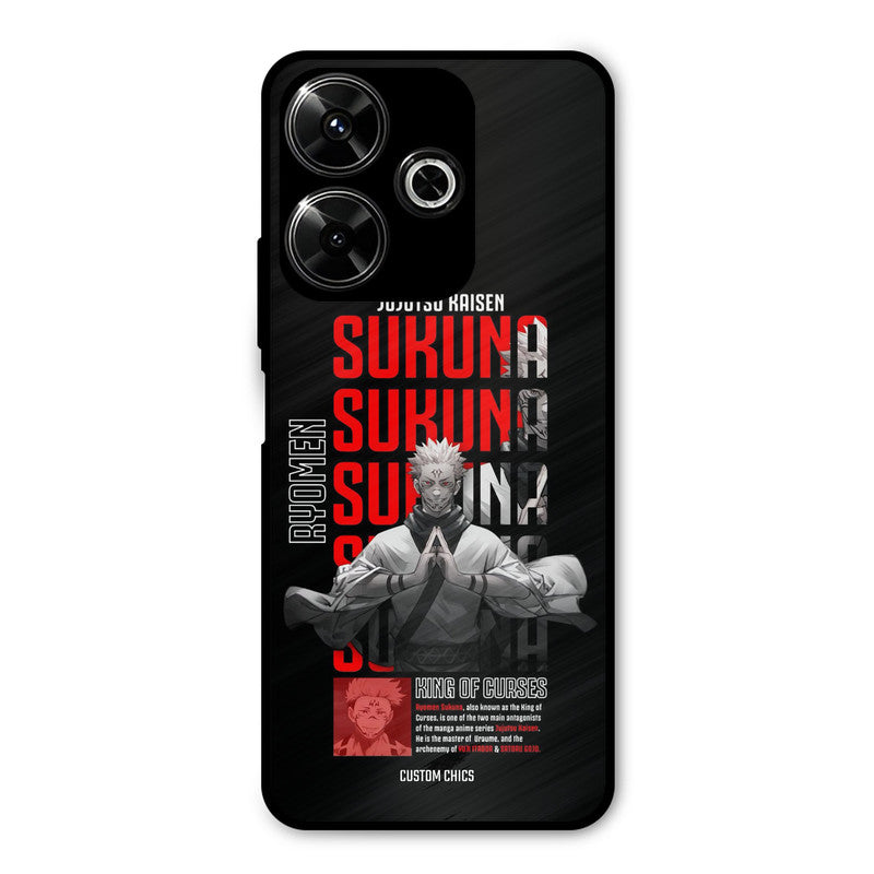 Sukuna Typo Redmi 13 5G Mobile Back Cover - Anime PrintShield Case