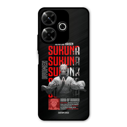 Sukuna Typo Redmi 13 5G Mobile Back Cover - Anime PrintShield Case