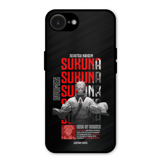 Sukuna Typo iPhone 16e Mobile Back Cover - Anime PrintShield Case