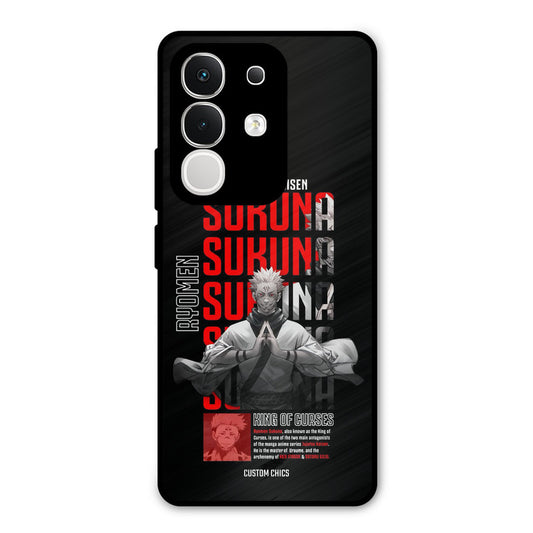 Sukuna Typo Vivo T4x Mobile Back Cover - Anime PrintShield Case