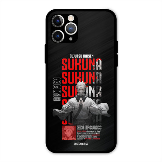 Sukuna Typo iPhone 11 Pro Mobile Back Cover - Anime PrintShield Case