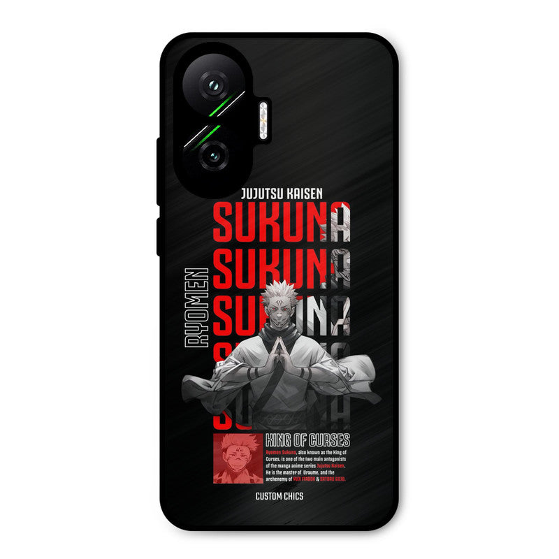 Sukuna Typo Poco F7 5G Mobile Back Cover - Anime PrintShield Case