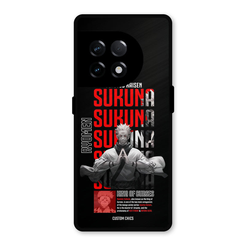 Sukuna Typo OnePlus 11R Mobile Back Cover - Anime PrintShield Case