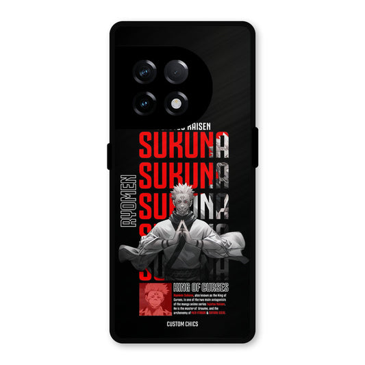 Sukuna Typo OnePlus 11R Mobile Back Cover - Anime PrintShield Case