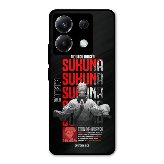Sukuna Typo Poco X6 Mobile Back Cover - Anime PrintShield Case