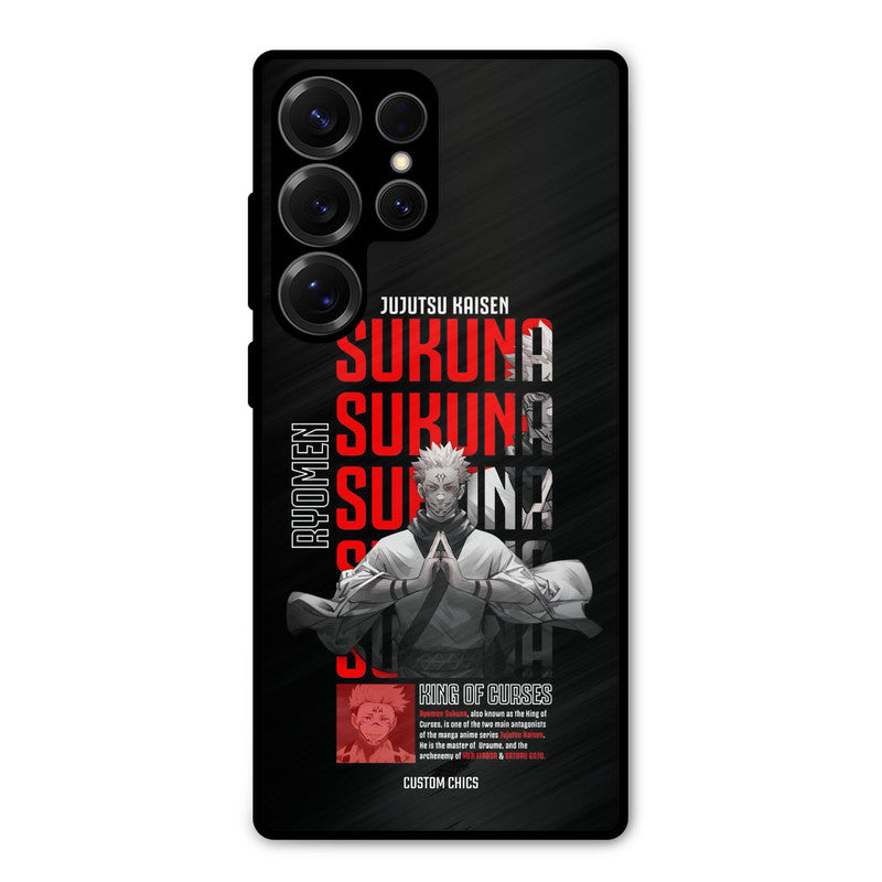 Sukuna Typo Samsung Galaxy S25 Ultra Mobile Back Cover - Anime PrintShield Case
