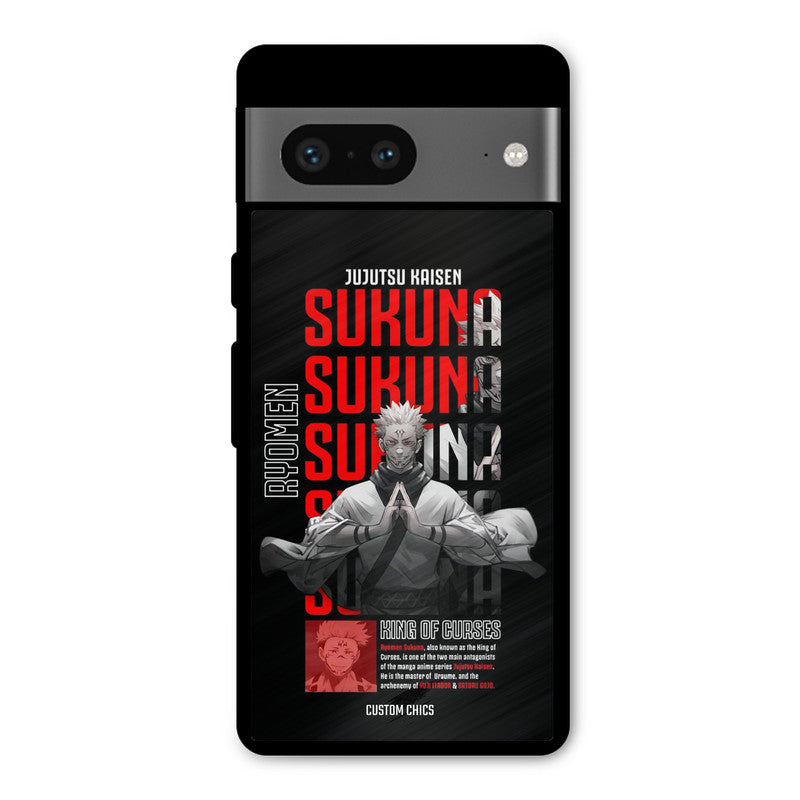 Sukuna Typo Google Pixel 7 Mobile Back Cover - Anime PrintShield Case