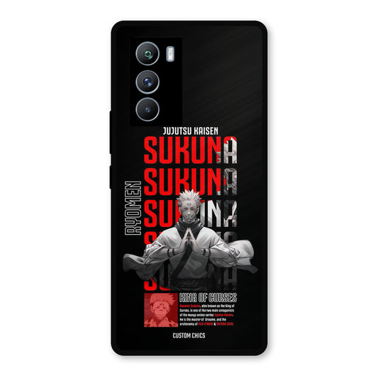 Sukuna Typo iQOO 9SE Mobile Back Cover - Anime PrintShield Case