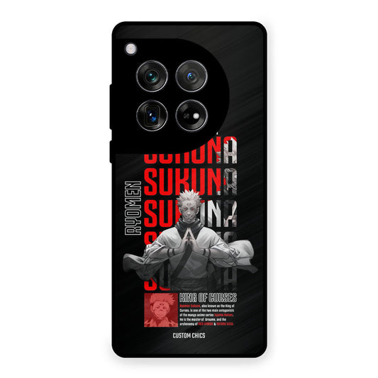Sukuna Typo OnePlus 12 Mobile Back Cover - Anime PrintShield Case