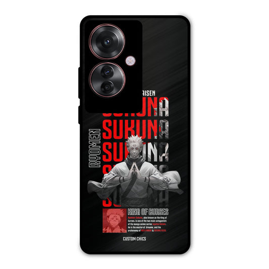 Sukuna Typo Oppo F25 Pro Mobile Back Cover - Anime PrintShield Case