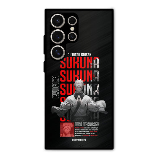 Sukuna Typo Samsung Galaxy S24 Ultra Mobile Back Cover - Anime PrintShield Case