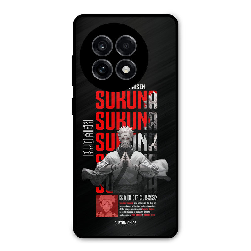 Sukuna Typo OnePlus 13R Mobile Back Cover - Anime PrintShield Case