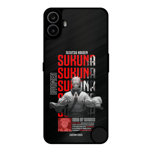 Sukuna Typo Nothing CMF Phone 1 Mobile Back Cover - Anime PrintShield Case