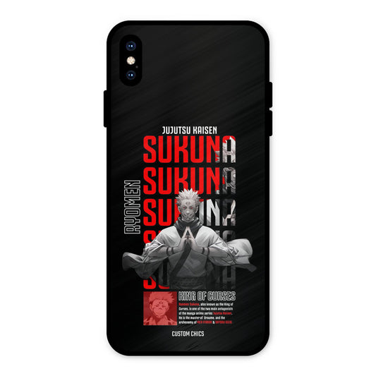 Sukuna Typo iPhone XS Max Mobile Back Cover - Anime PrintShield Case