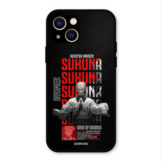 Sukuna Typo iPhone 13 Mobile Back Cover - Anime PrintShield Case