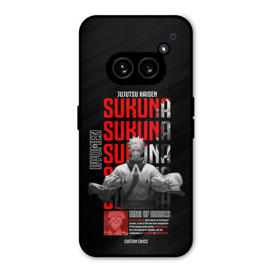 Sukuna Typo Nothing Phone 2a Mobile Back Cover - Anime PrintShield Case