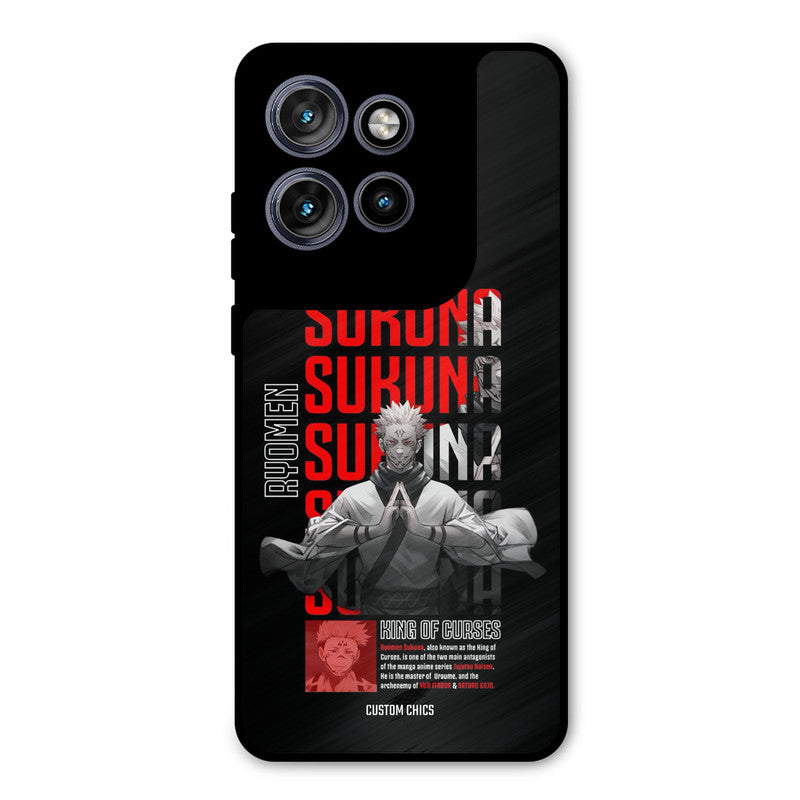 Sukuna Typo Motorola Edge 50 Neo Mobile Back Cover - Anime PrintShield Case
