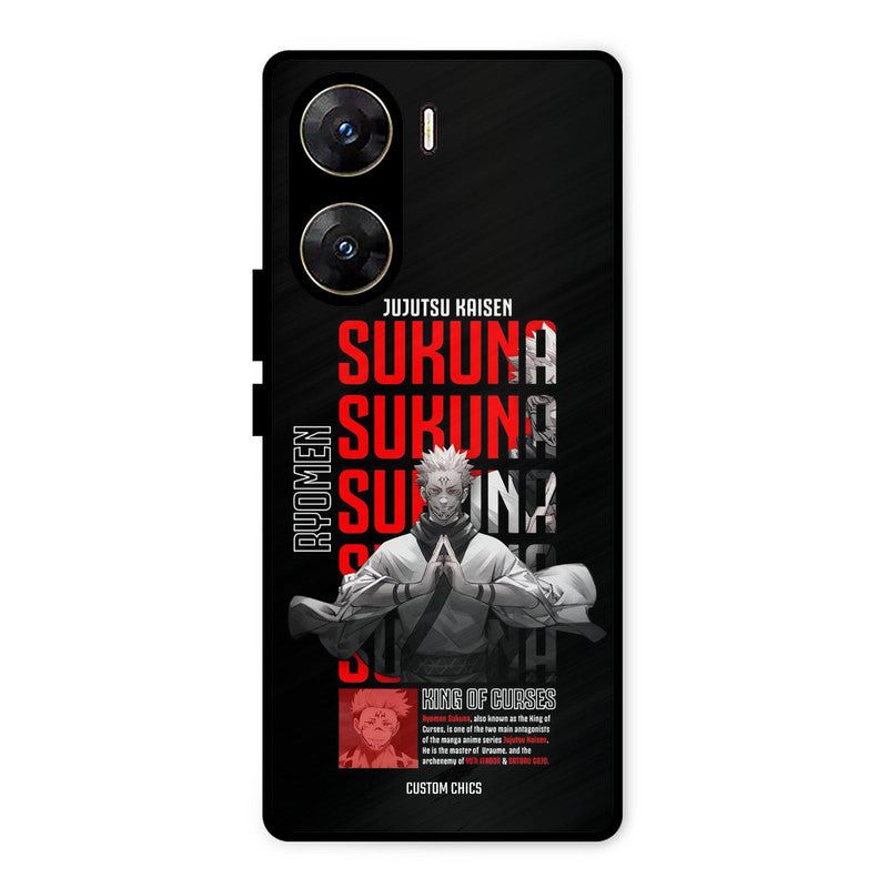 Sukuna Typo Vivo V29e Mobile Back Cover - Anime PrintShield Case