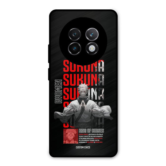 Sukuna Typo Realme 13 Plus Mobile Back Cover - Anime PrintShield Case