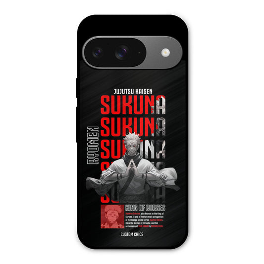 Sukuna Typo Google Pixel 9 Mobile Back Cover - Anime PrintShield Case