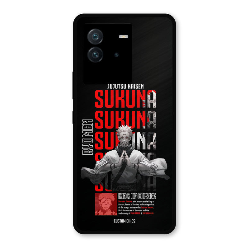 Sukuna Typo iQoo Neo 6 Mobile Back Cover - Anime PrintShield Case