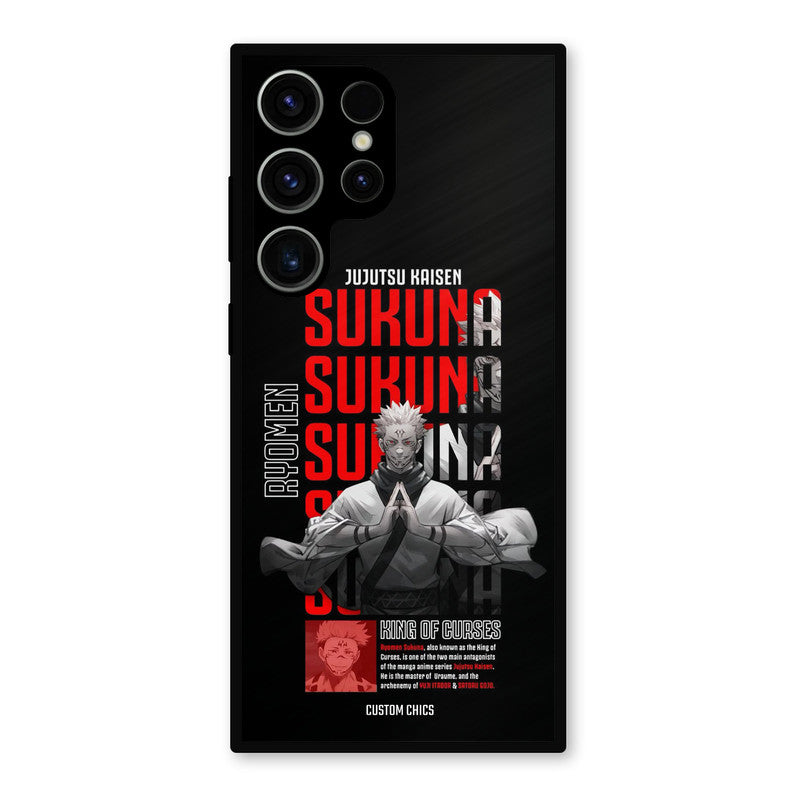 Sukuna Typo Samsung Galaxy S23 Ultra Mobile Back Cover - Anime PrintShield Case