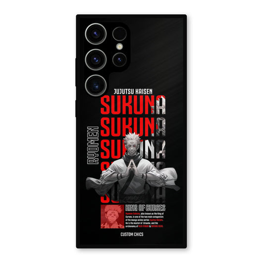 Sukuna Typo Samsung Galaxy S23 Ultra Mobile Back Cover - Anime PrintShield Case