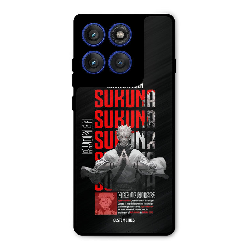 Sukuna Typo Motorola Edge 60 Pro Mobile Back Cover - Anime PrintShield Case