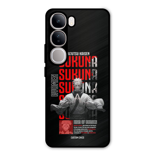 Sukuna Typo Vivo Y300 Mobile Back Cover - Anime PrintShield Case