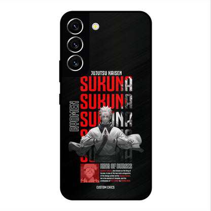 Sukuna Typo Samsung Galaxy S22 Mobile Back Cover - Anime PrintShield Case