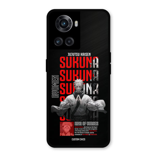 Sukuna Typo OnePlus 10R Mobile Back Cover - Anime PrintShield Case