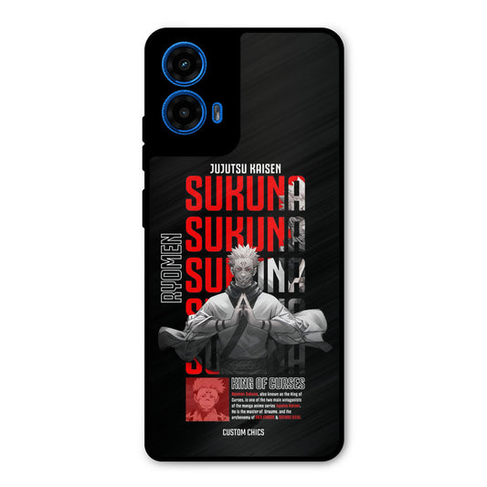 Sukuna Typo Moto G45 Mobile Back Cover - Anime PrintShield Case