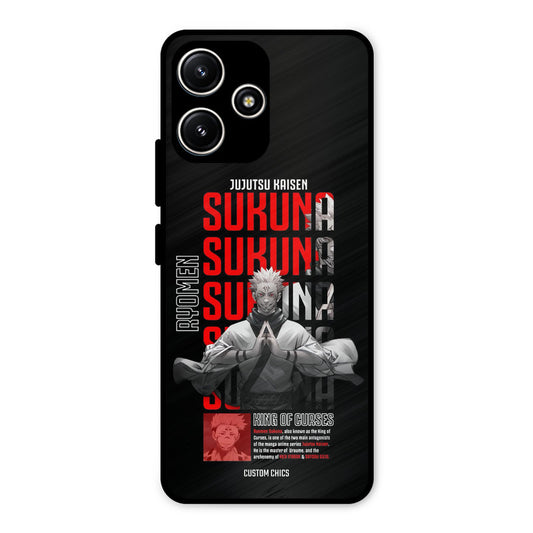 Sukuna Typo Redmi 12 5G Mobile Back Cover - Anime PrintShield Case