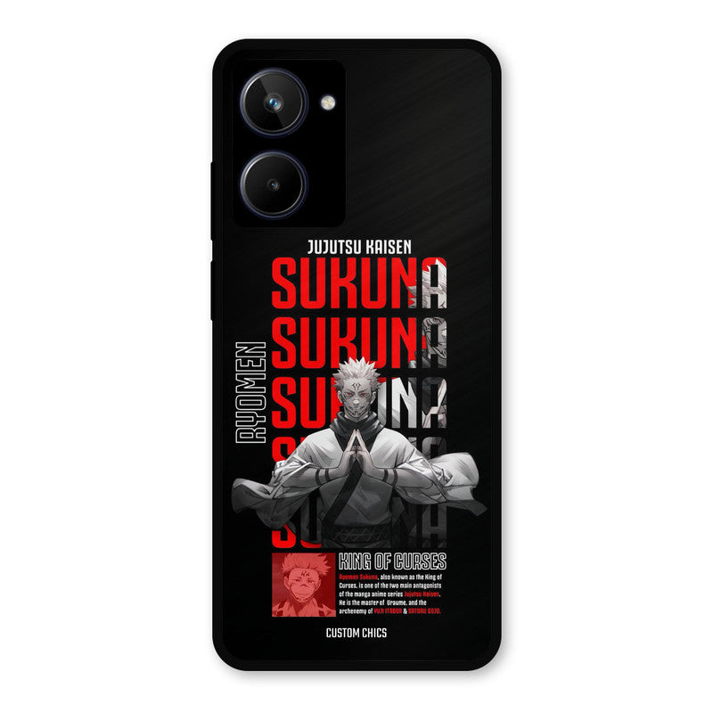 Sukuna Typo Realme 10 Mobile Back Cover - Anime PrintShield Case
