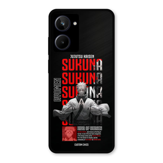 Sukuna Typo Realme 10 Mobile Back Cover - Anime PrintShield Case