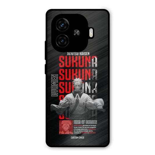 Sukuna Typo iQoo Neo 10R Mobile Back Cover - Anime PrintShield Case